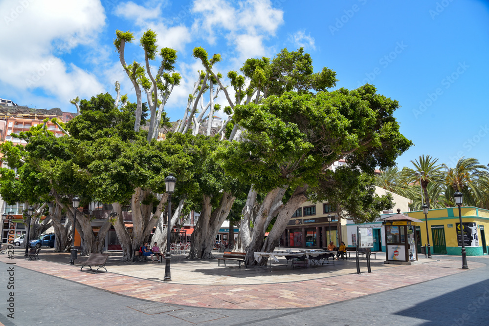 Plaza de la Constitucion in San Sebastian / La Gomera Plaza de la Constitucion in San Sebastian / La Gomera