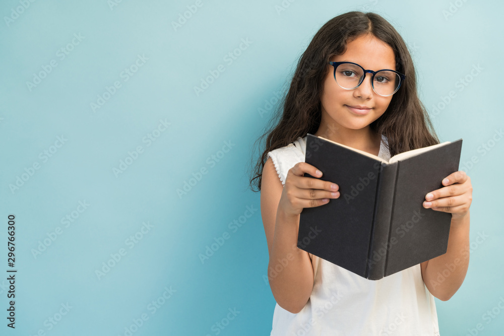 Adorable Female Student Reading Book Adorable Female Student Reading Book
