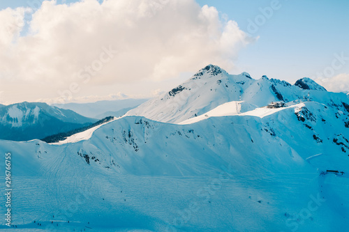Snowy peaks of Sochi