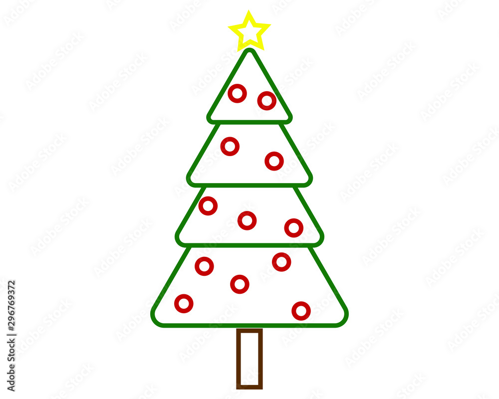 vector, simple icon with christmas tree shape vector, simple icon with christmas tree shape