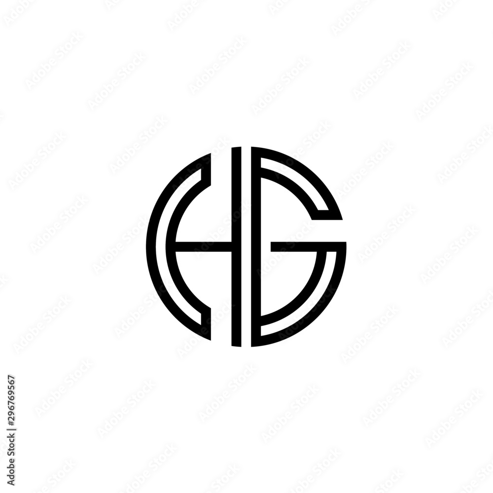 Letter HG logo icon design template elements Letter HG logo icon design template elements