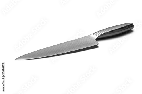 _X1A9710 Stainless steel knife isolated on white