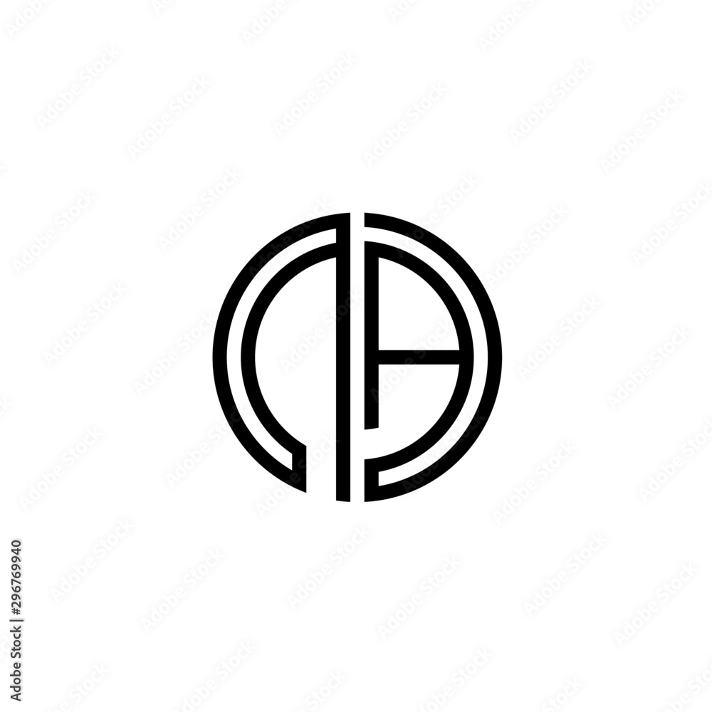 Letter NA logo icon design template elements Letter NA logo icon design template elements