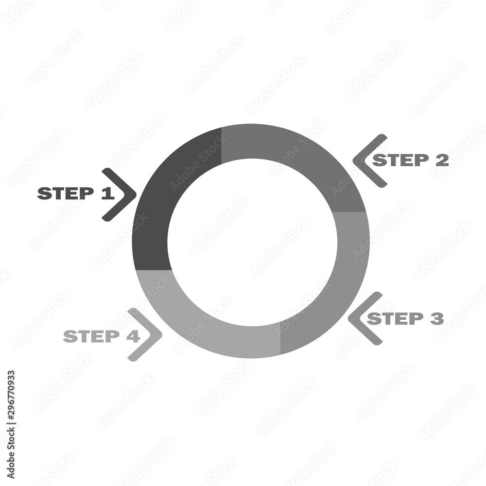Vector infographic template with steps - flat design. Pie business chart, infographics. Vector infographic template with steps - flat design. Pie business chart, infographics.