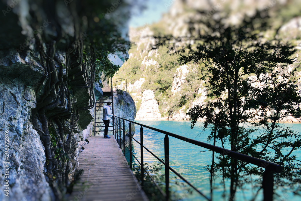 Obraz premium Randonnée dans les basses gorges du Verdon