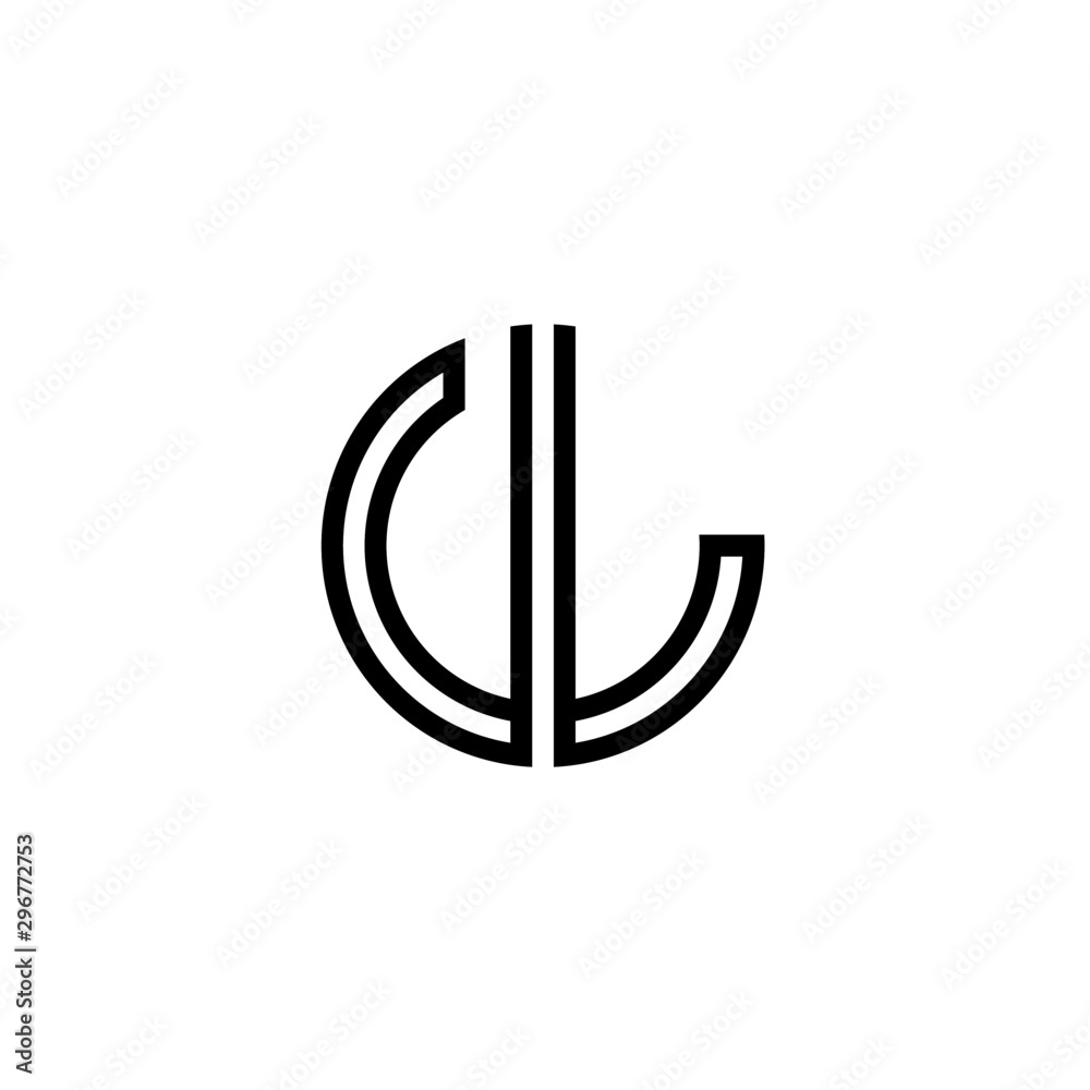 Letter VL logo icon design template elements Letter VL logo icon design template elements