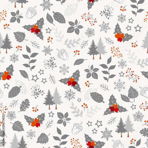 Winter holiday seamless pattern,Christmas background collection for decorative,apparel,fashion,fabric,textile,print or wrapping paper