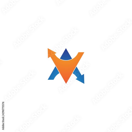 Arrows vector illustration icon logo template design Free Download Arrows vector illustration icon logo template design - GFXLoad