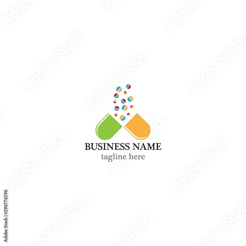 Pharmacy logo template vector icon design