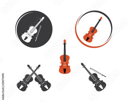 violin icon vector illustration design