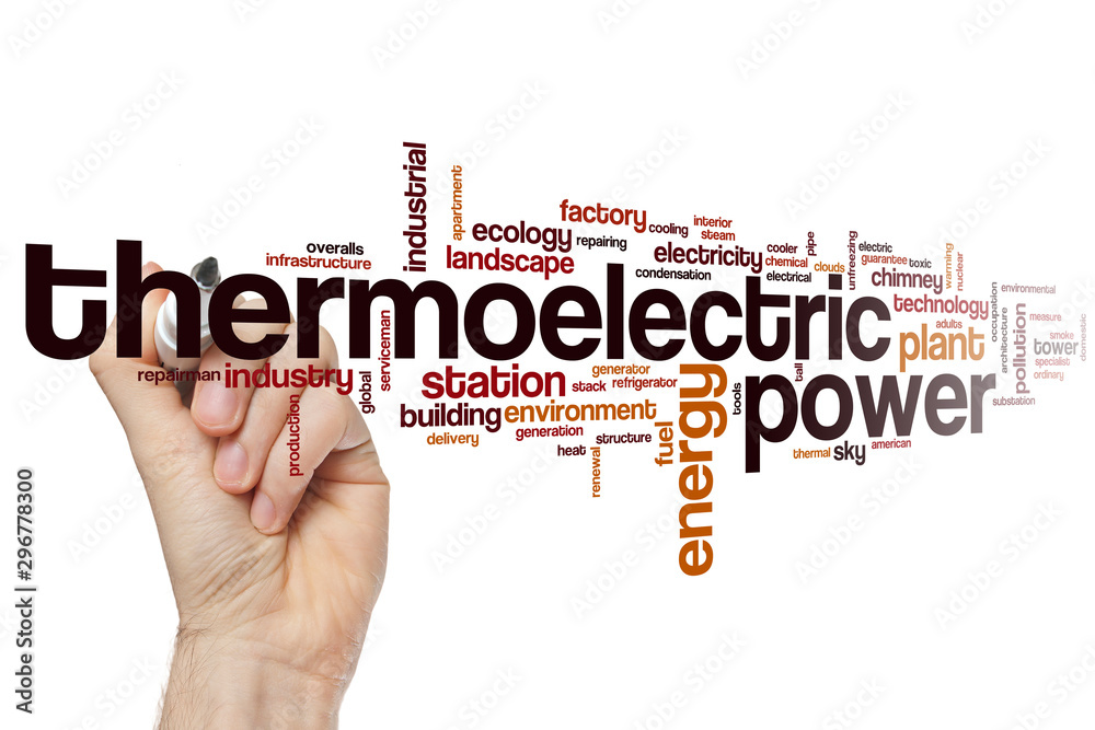 Thermoelectric power word cloud Thermoelectric power word cloud