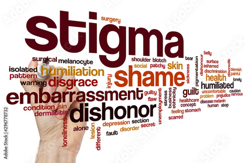 Tableau sur toile Stigma word cloud