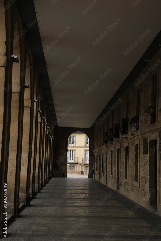 paseo de los arquillos en Vitoria-Gasteiz