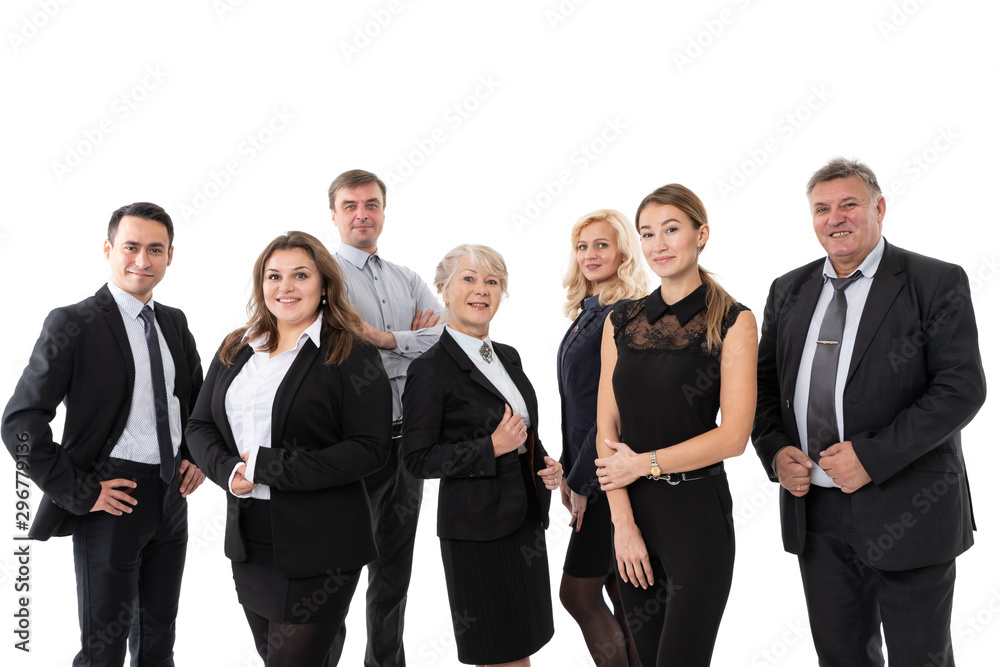 group of successful business people isolated on white group of successful business people isolated on white