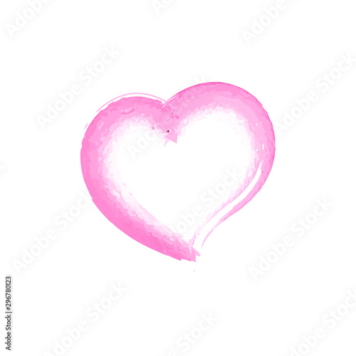 Wallpaper Mural Abstract Love Heart Stain with Pink COlor Torontodigital.ca