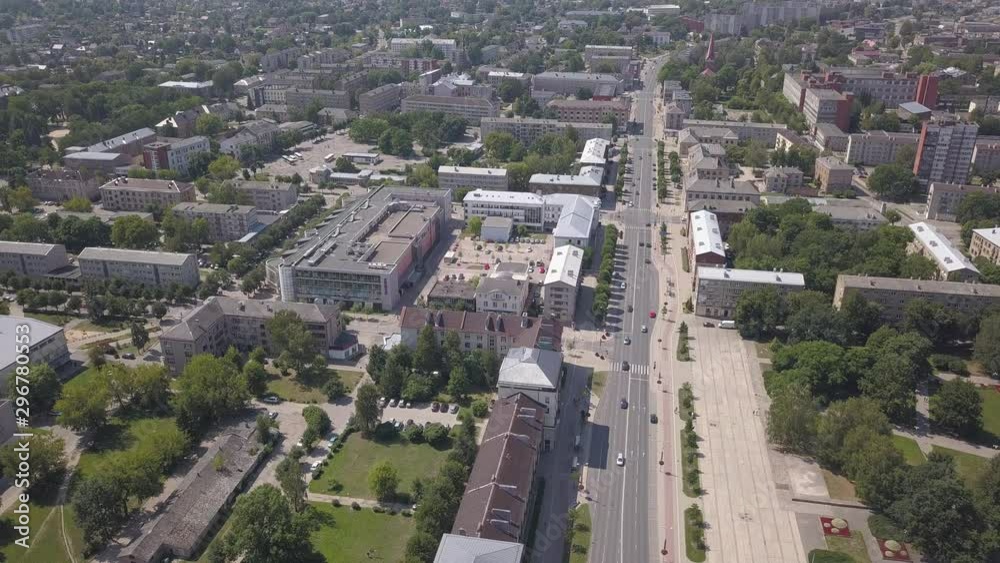 Aerial view of Jelgava city Latvia Zemgale drone top view 4K UHD video Aerial view of Jelgava city Latvia Zemgale drone top view 4K UHD video