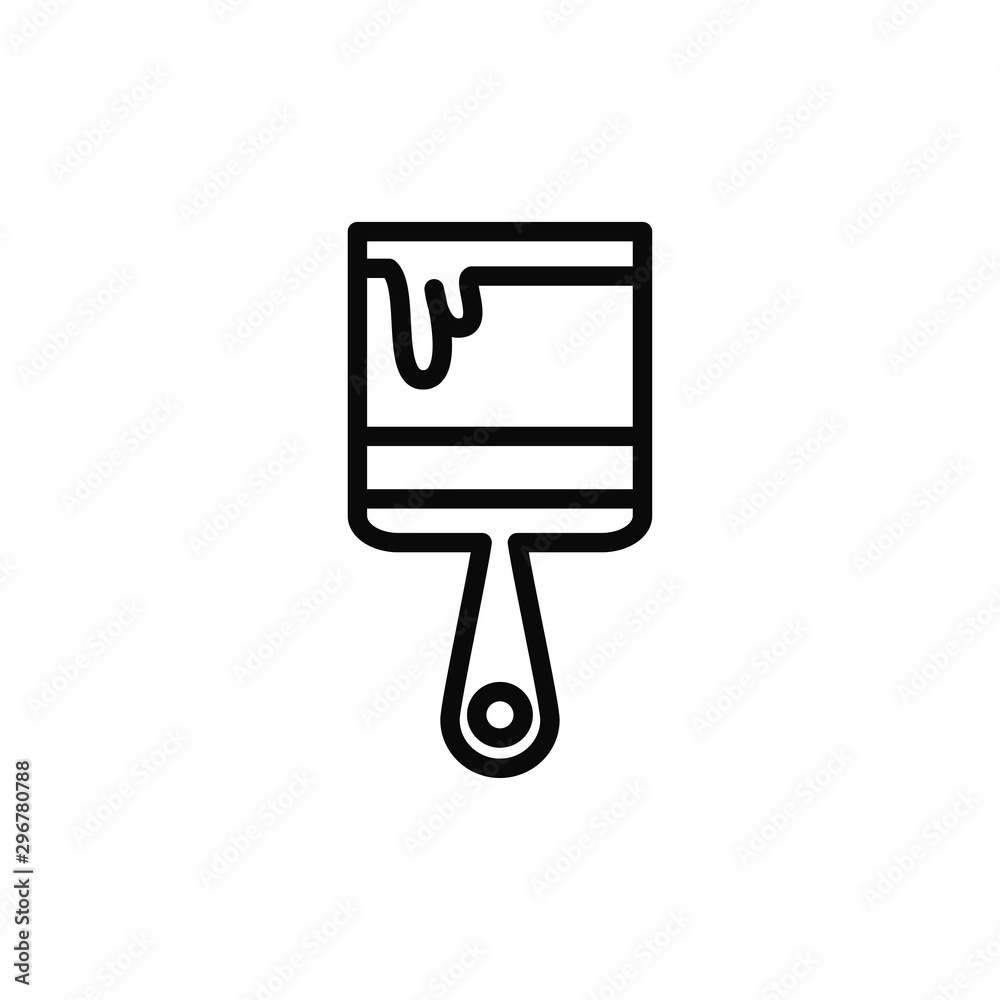brush icon flat template design brush icon flat template design