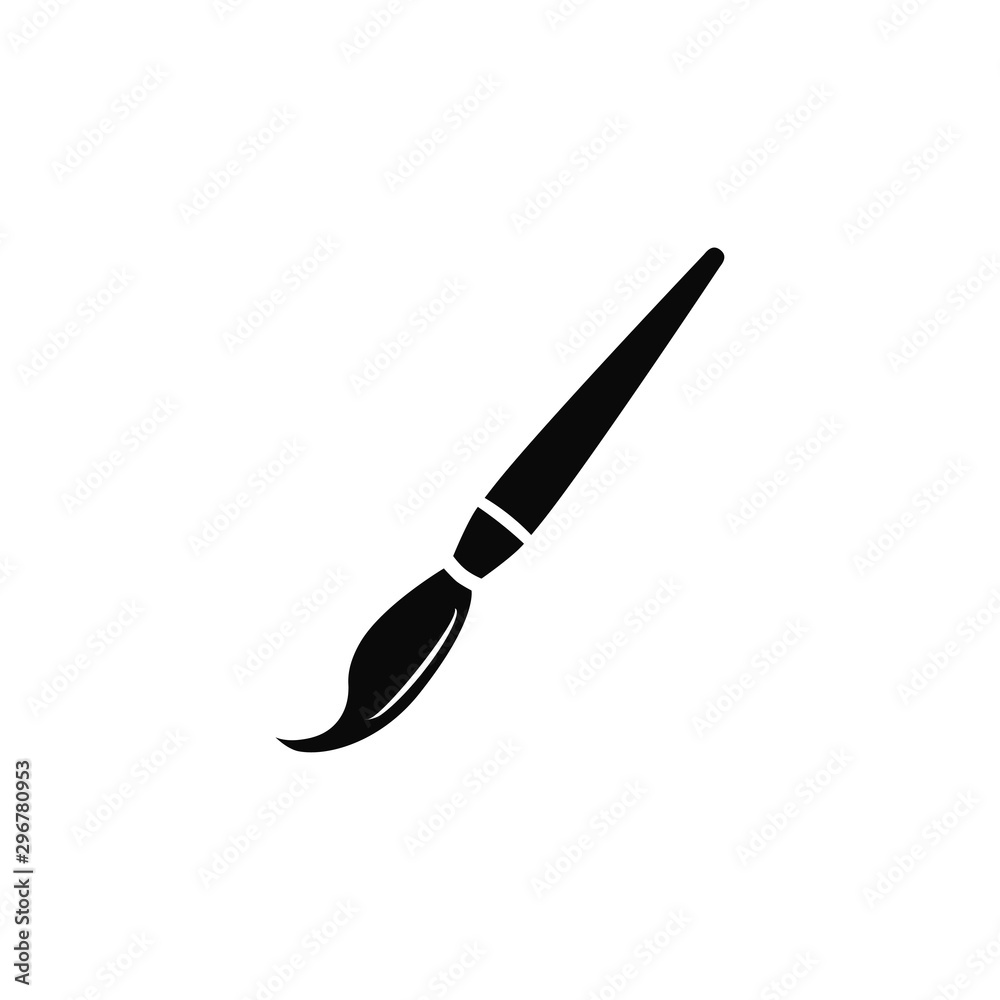 brush icon flat template design brush icon flat template design