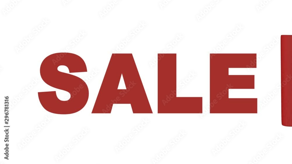 sale text on white background