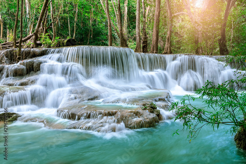 Huai Mae Khamin Waterfall level 6  Khuean Srinagarindra National Park  Kanchanaburi  Thailand