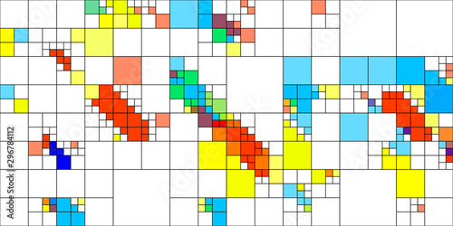 abstract background with colorful squares