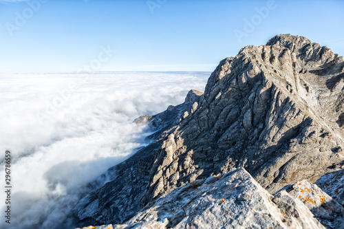 The mount Olympus in central Greece and Mytikas photo