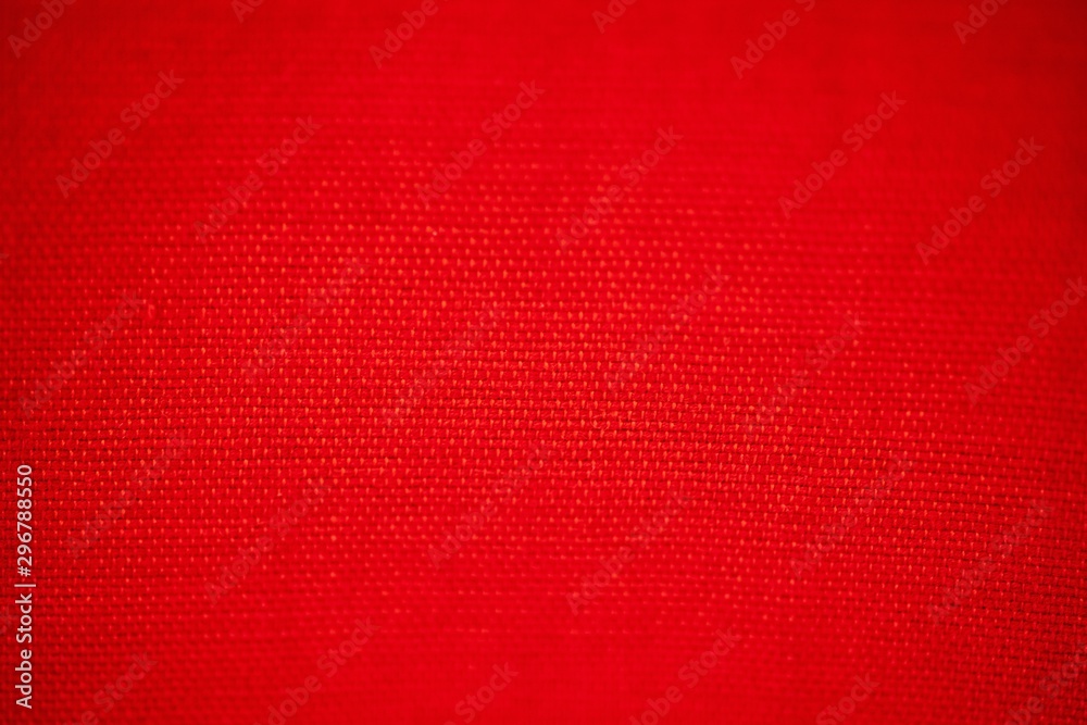 Close up Red Fabric linen Texture Background - obrazy, fototapety, plakaty 