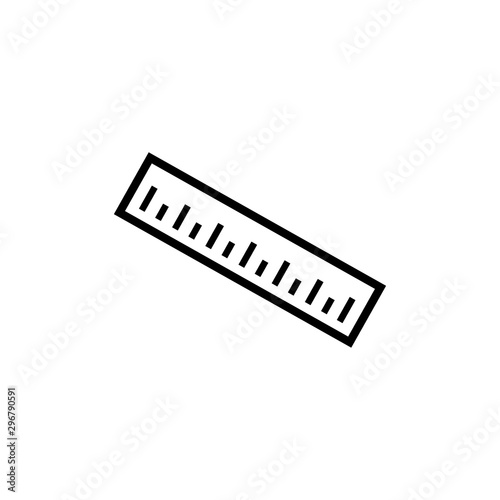 rulers icon trendy flat design