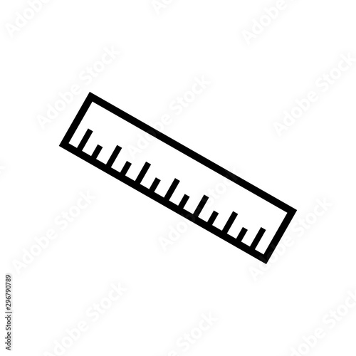 rulers icon trendy flat design