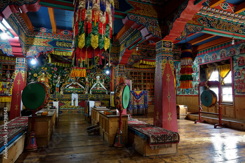 Intérieur d'un temple bouddhiste au Népal © Patricia