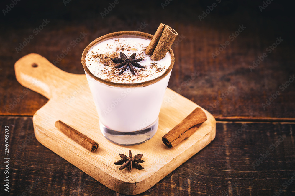 typical Christmas and winter drink, vintage photo, consumed at holidays ...