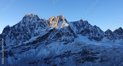 En route vers le camps de base de l Everest au N  pal 