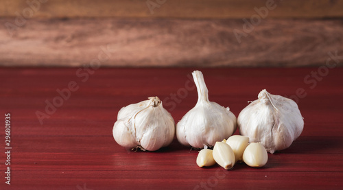 Garlic and rosmary