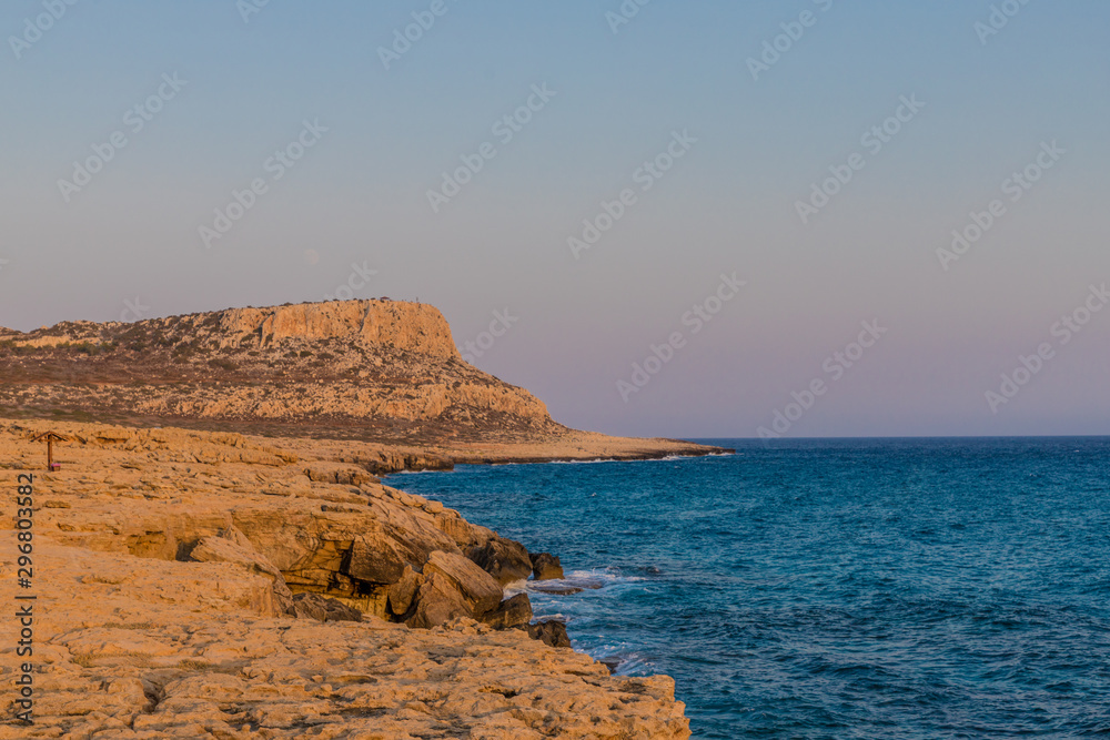 A typical view at Cape Greco in Cyprus