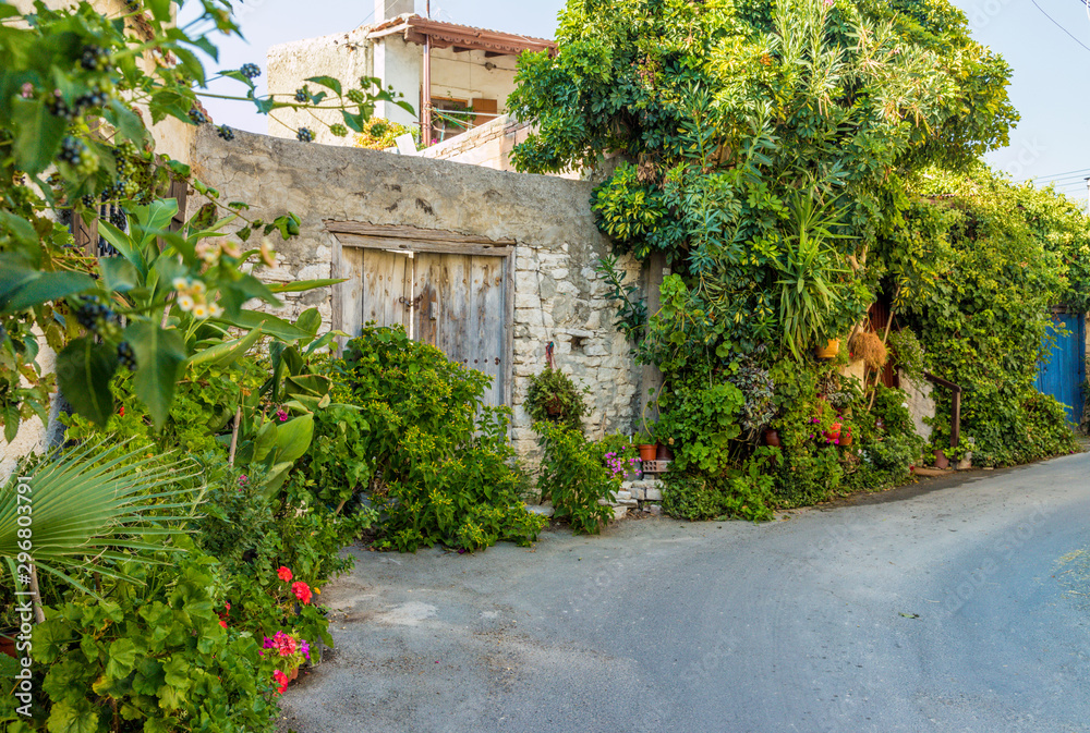 A typical view in Lania in Cyprus