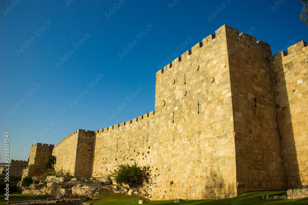 Eastern castle architecture protection stone walls Turkey UNESCO world heritage site for touristic destination and historical sightseeing  