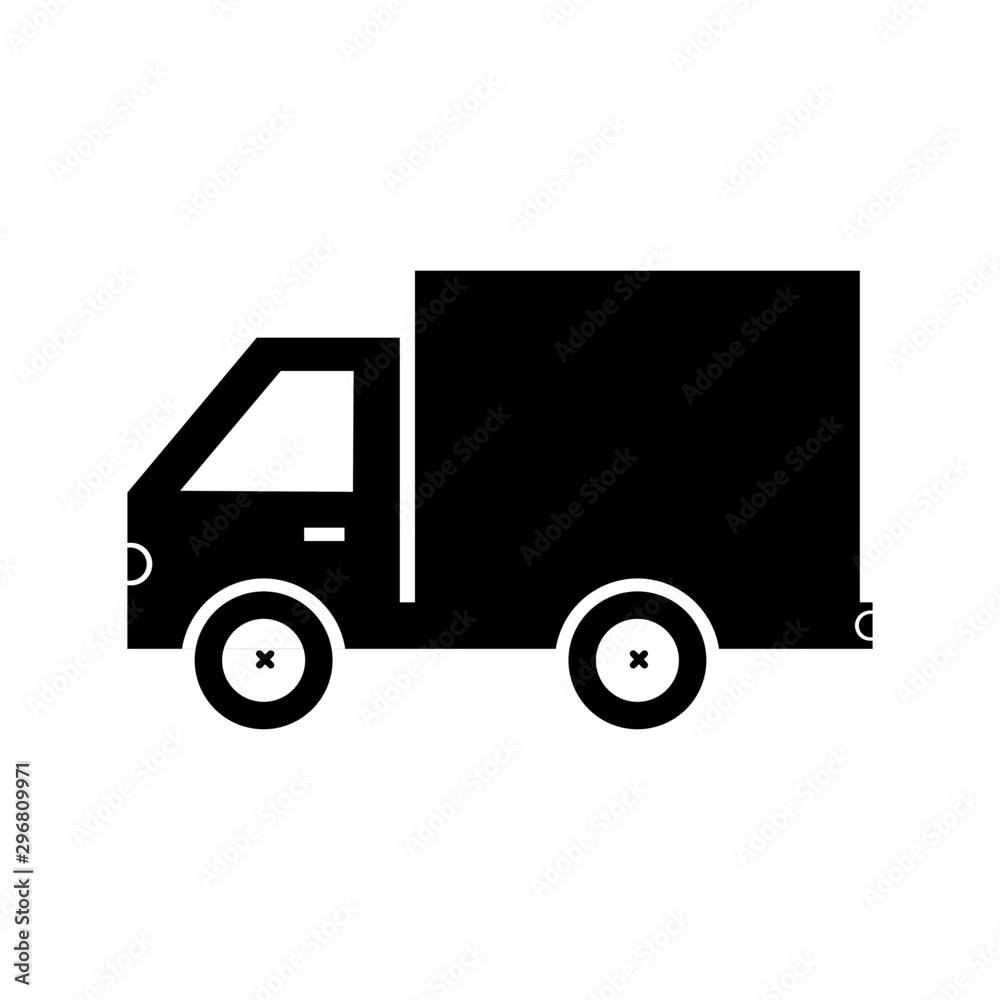 truck icon isolated on white background. illustration vector. truck icon isolated on white background. illustration vector.