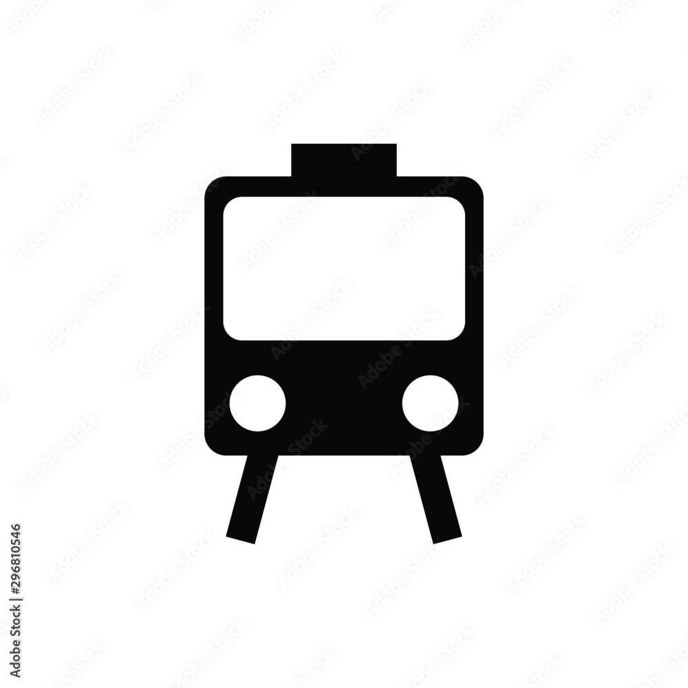 Subway train icon isolated on white background. illustration vector. Subway train icon isolated on white background. illustration vector.