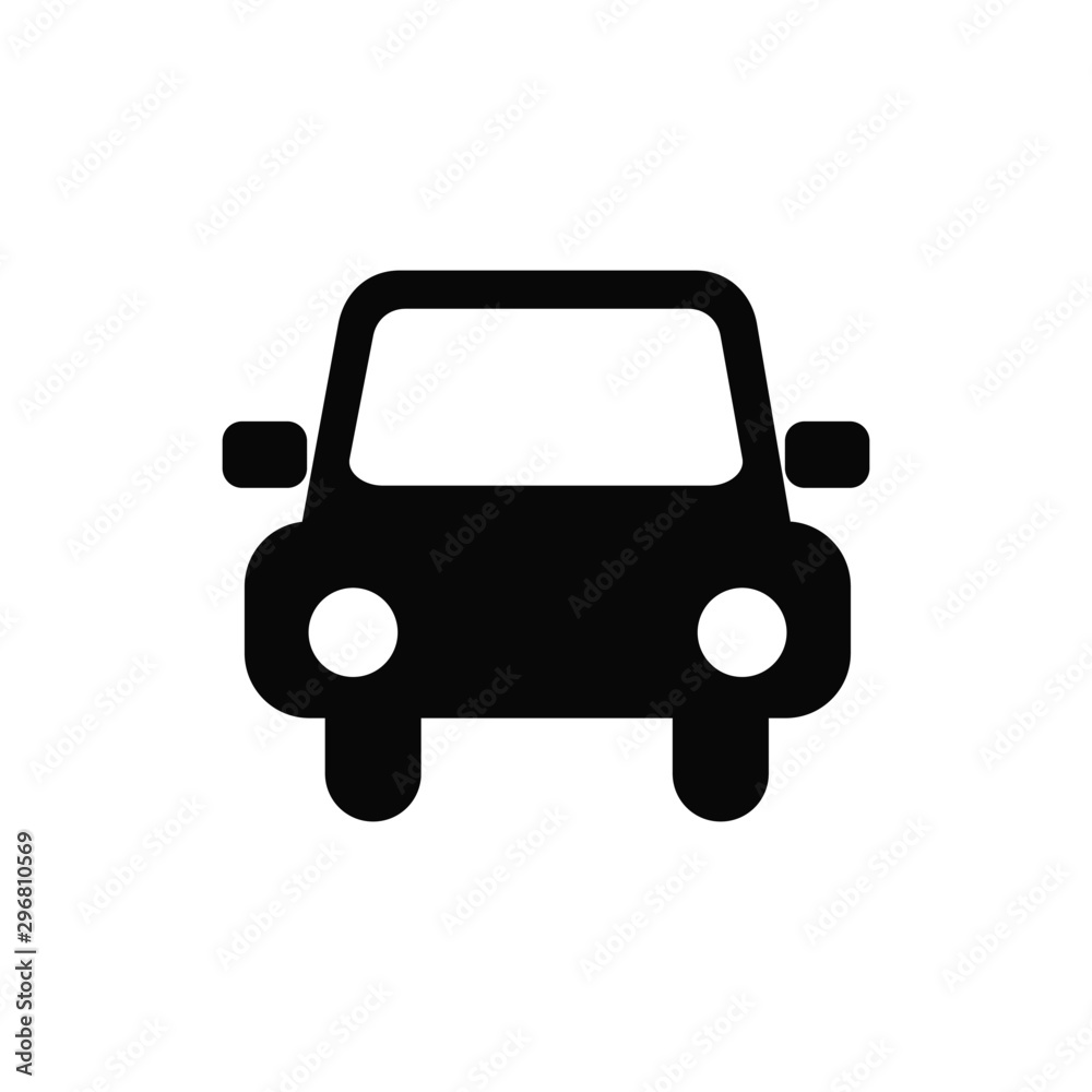 car icon isolated on white background. illustration vector.