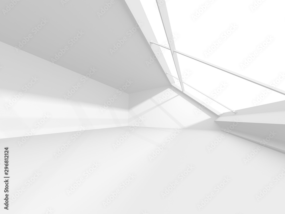 Futuristic White Architecture Design Background Futuristic White Architecture Design Background