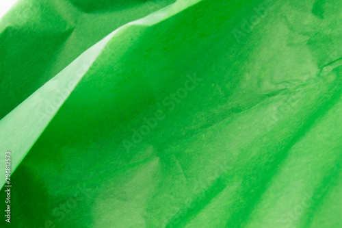 This is a photograph of a Green tissue paper background