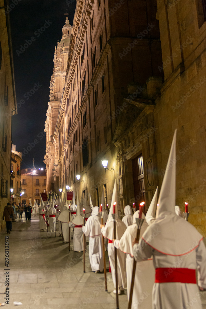 Foto de SEMANA SANTA SALAMANCA 2018 ESPAÑA REAL COFRADIA PENITENCIAL DE