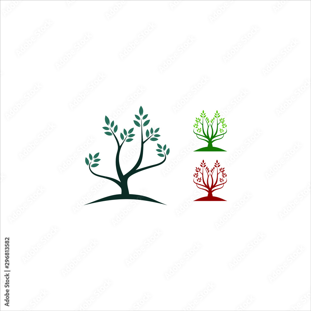 modern and simple tree vector