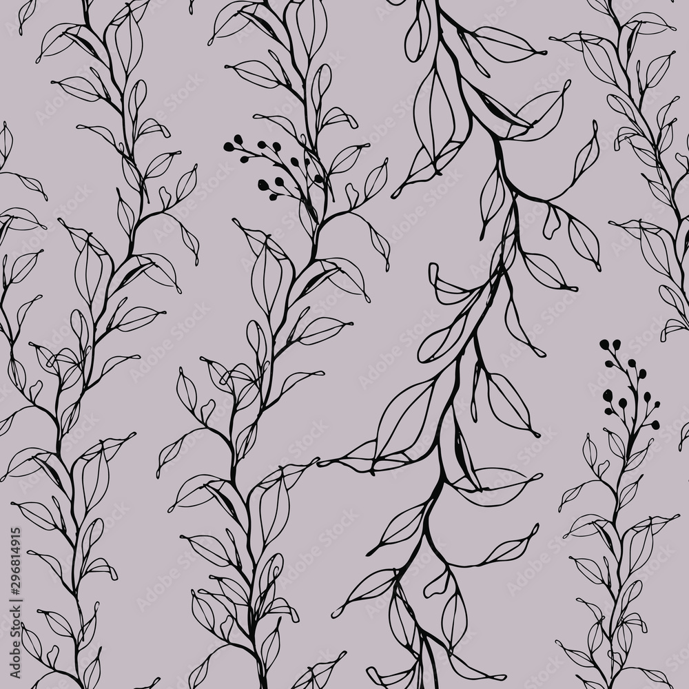 custom made wallpaper toronto digitalbeautiful seamless floral pattern for kids. pattern with leaf silhouette and flowers for textile design and fabrics