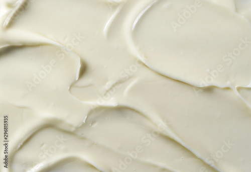 Mayonnaise background and texture, top view