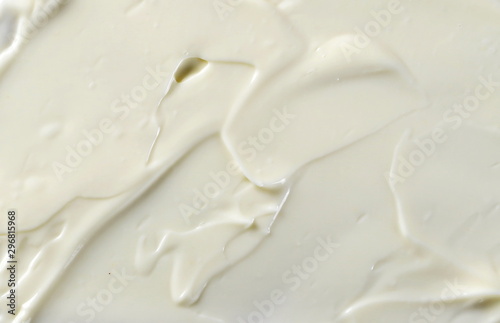 Mayonnaise background and texture  top view