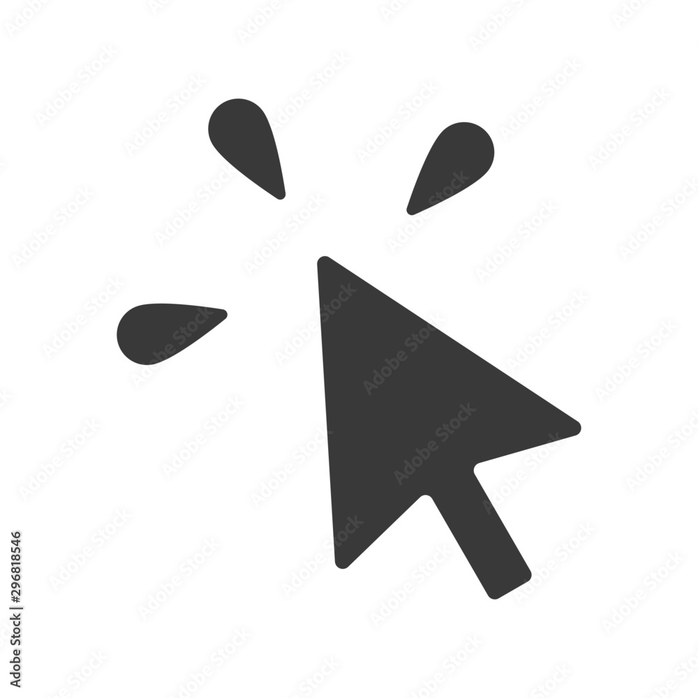 Mouse Cursor Click Icon Vector