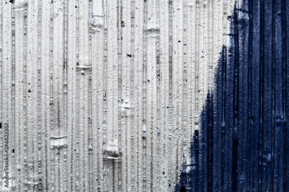 Fototapeta premium Background: Silver and blue stone background divided diagonally