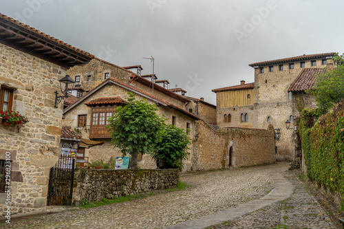 Santillana del Mar, Spain, 27, july, 2019: pretty village in the province of Cantabria in Spain