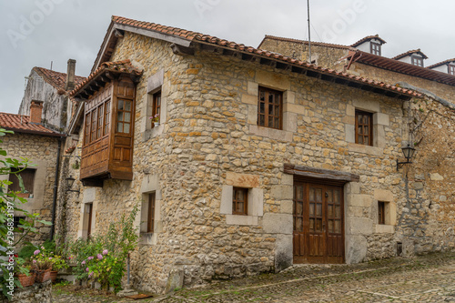 Santillana del Mar, Spain, 27, july, 2019: pretty village in the province of Cantabria in Spain